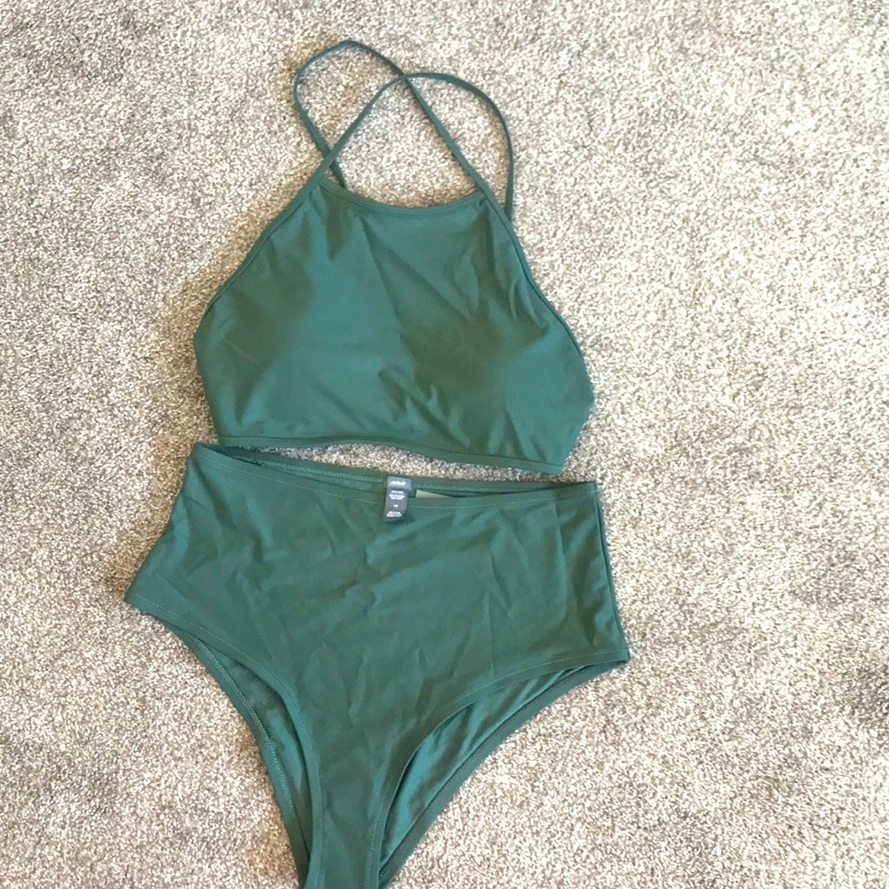 Olive green Aerie swimsuit 2 pc NWT